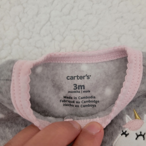 Carter's & Old Navy baby girl rompers. - Picture 6 of 7